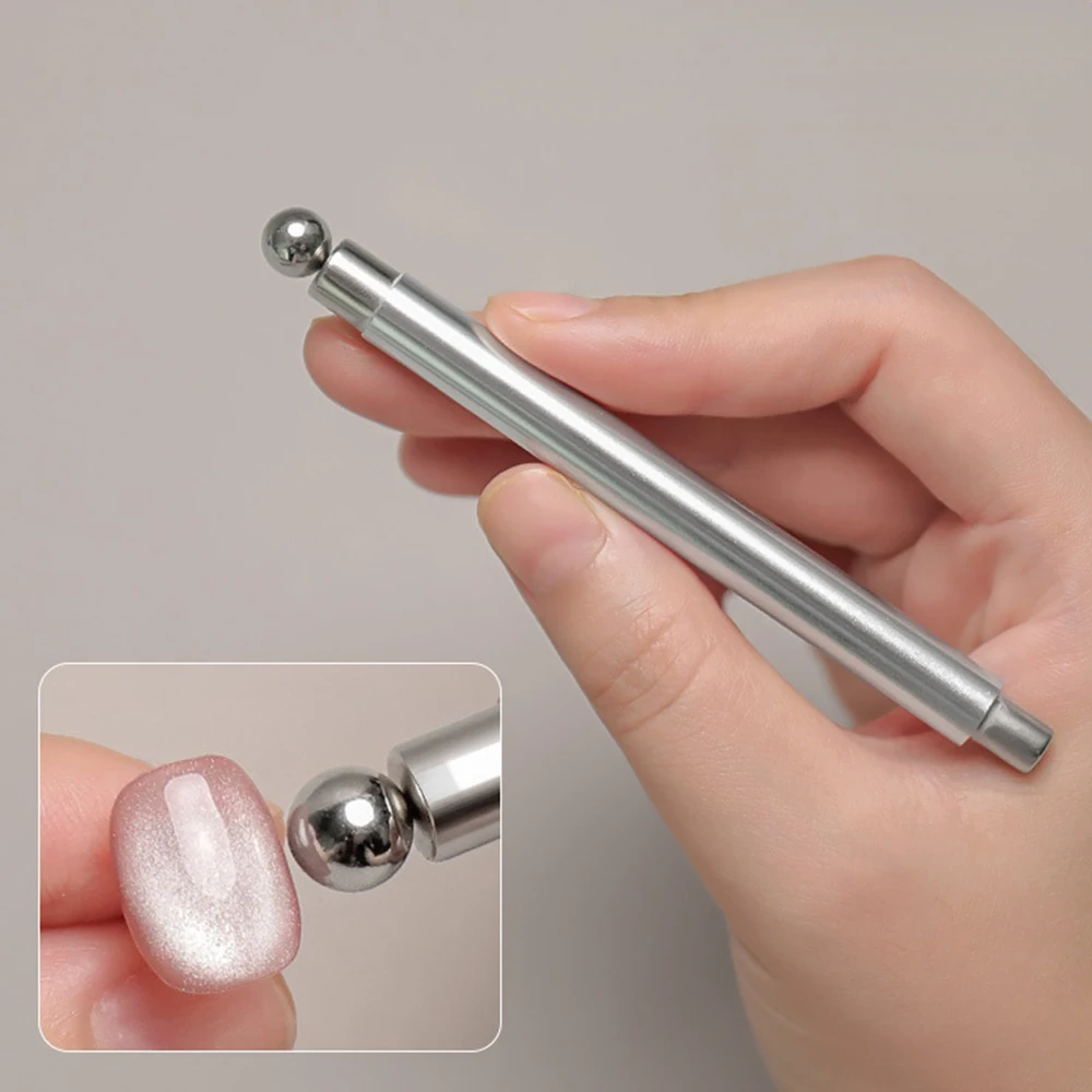 Magnete Cat Eye per unghie 3 in 1 Colore oro argento Cat Eye Magnete per unghie Gel Smalto magnetico Strumento di progettazione Sfera Casa fai da te e salone