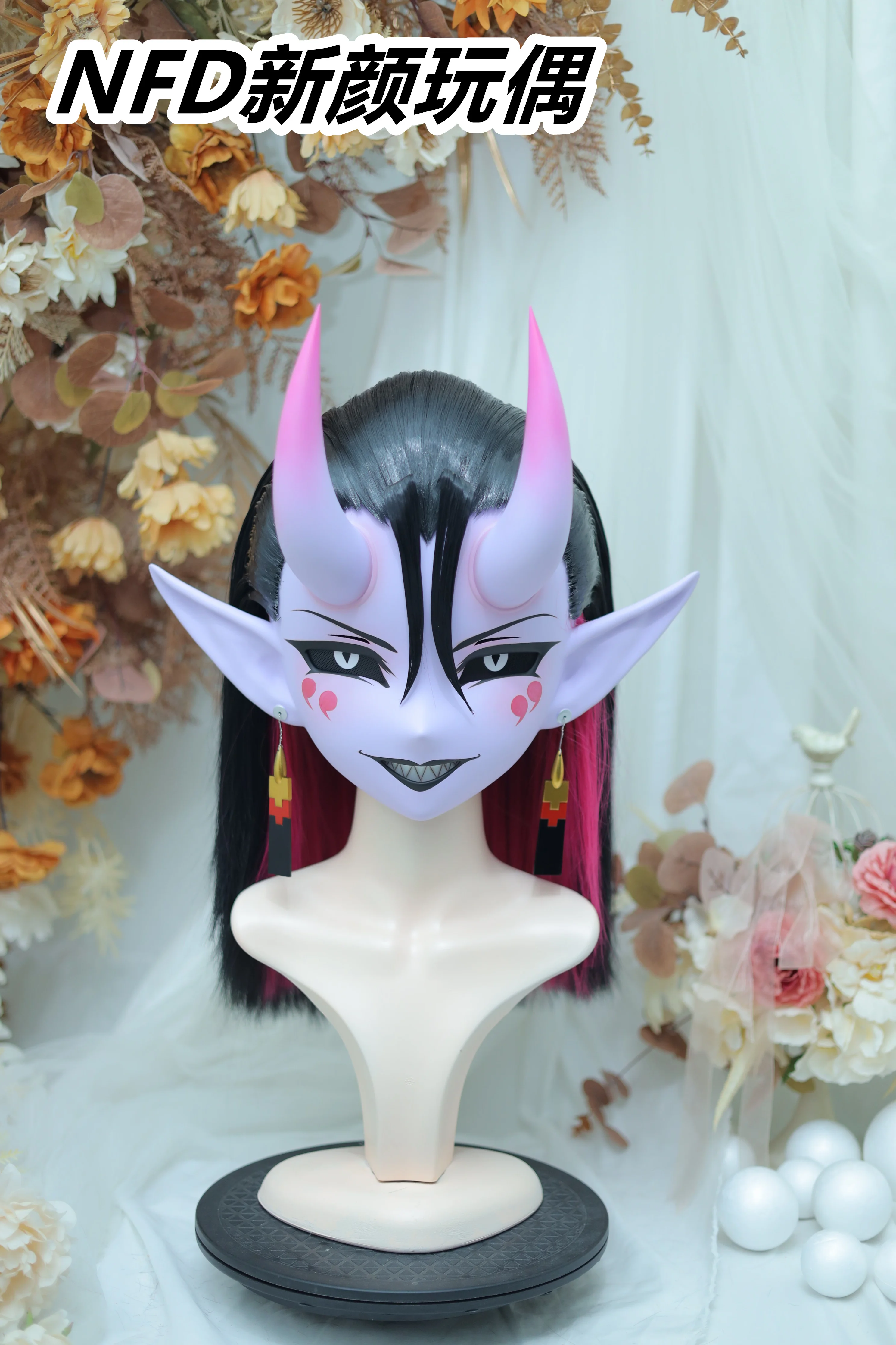 (NFD-20-022) Customize Character Female/Girl Resin Kig Full Head With Lock Anime Cosplay Japanese Anime Kigurumi Mask