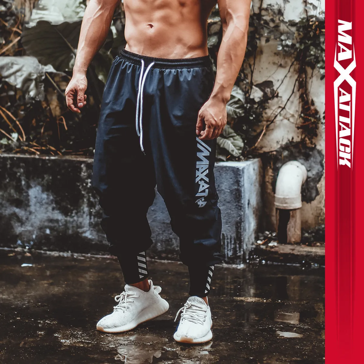 

MAXATTACK Quick Drying Sport Pants Men Running Pants Loose Pockets Training Joggings Sports Trousers Fitness Casual Sweatpants