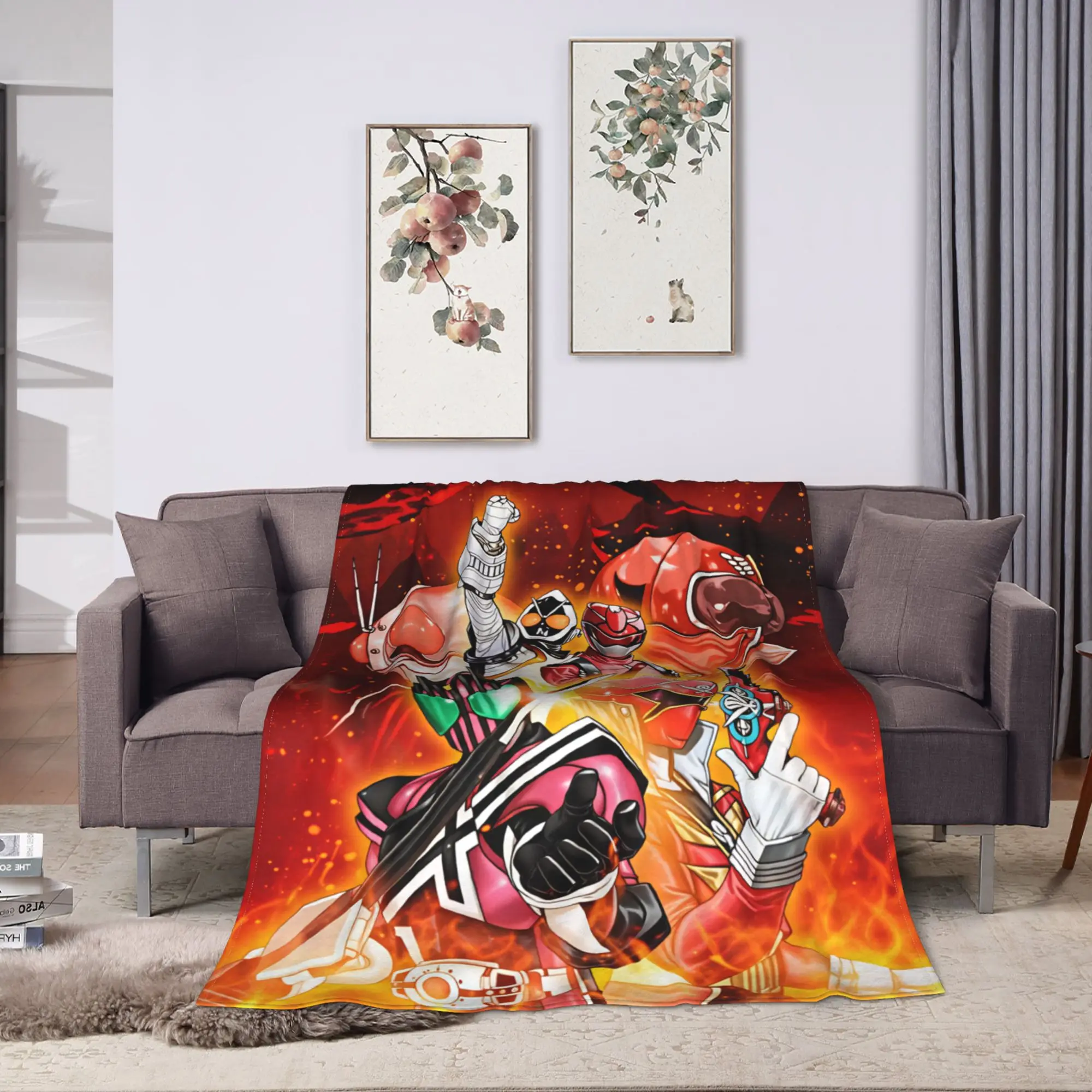 Kamen Rider  Blanket Quality Warm Soft  Throw Blanket Winter Decorative Bedroom Funny Bedspread