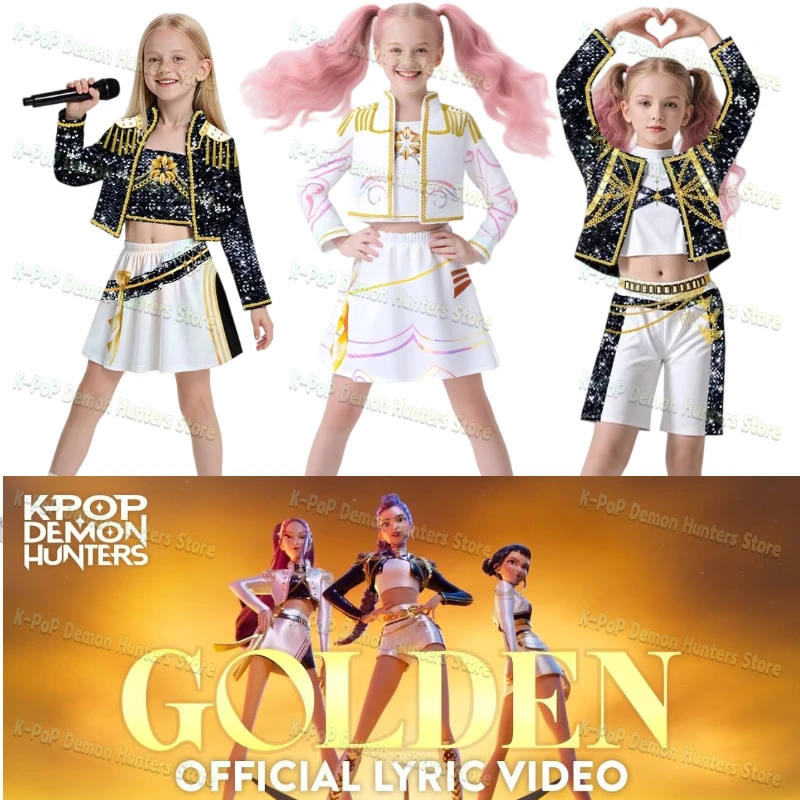 

K-POP Demon Hunters Lumi Cosplay Costume - Zoe & Mira Halloween Outfit for Women - Streetwear Stage Performance Clothing