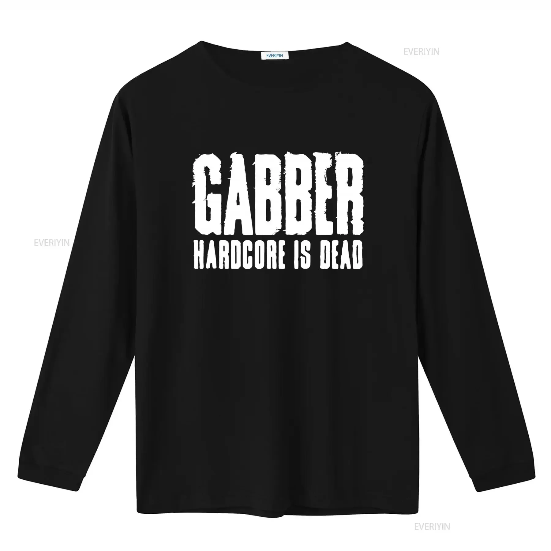 Gabber T Shirt Hardcore is Dead 90's Hard Techno Retro Style Print vintage Washed graphic Comfortable Unisex Stylish