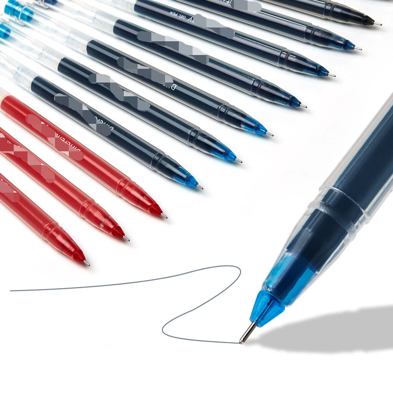 True color 0.5mm giant writing pen GP118 full needle tube student pen office signature pen black blue red gel pen Glass pen