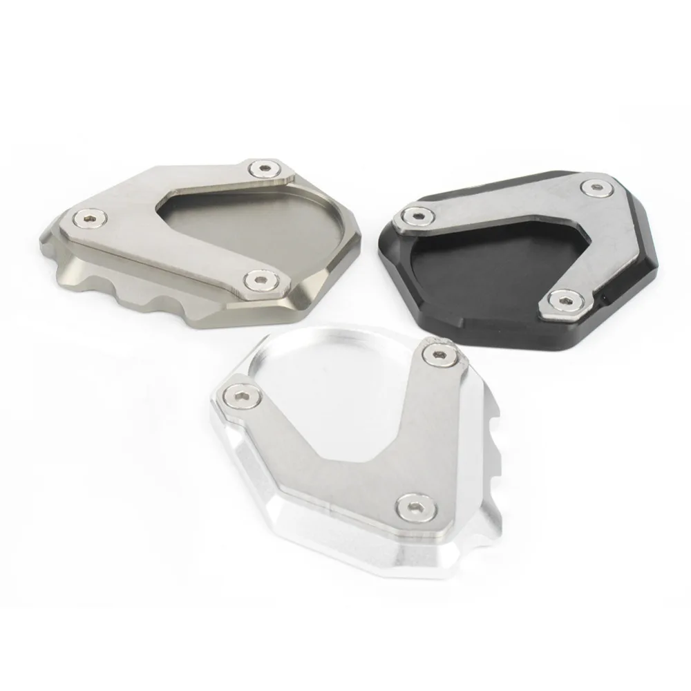 Almofada de extensão do ampliador da placa do suporte lateral do kickstand para bmw r1200r 06-14 & r900rt 09-10 & r1200rt 04-13 & r1200st 03-07/ r9t 13-17