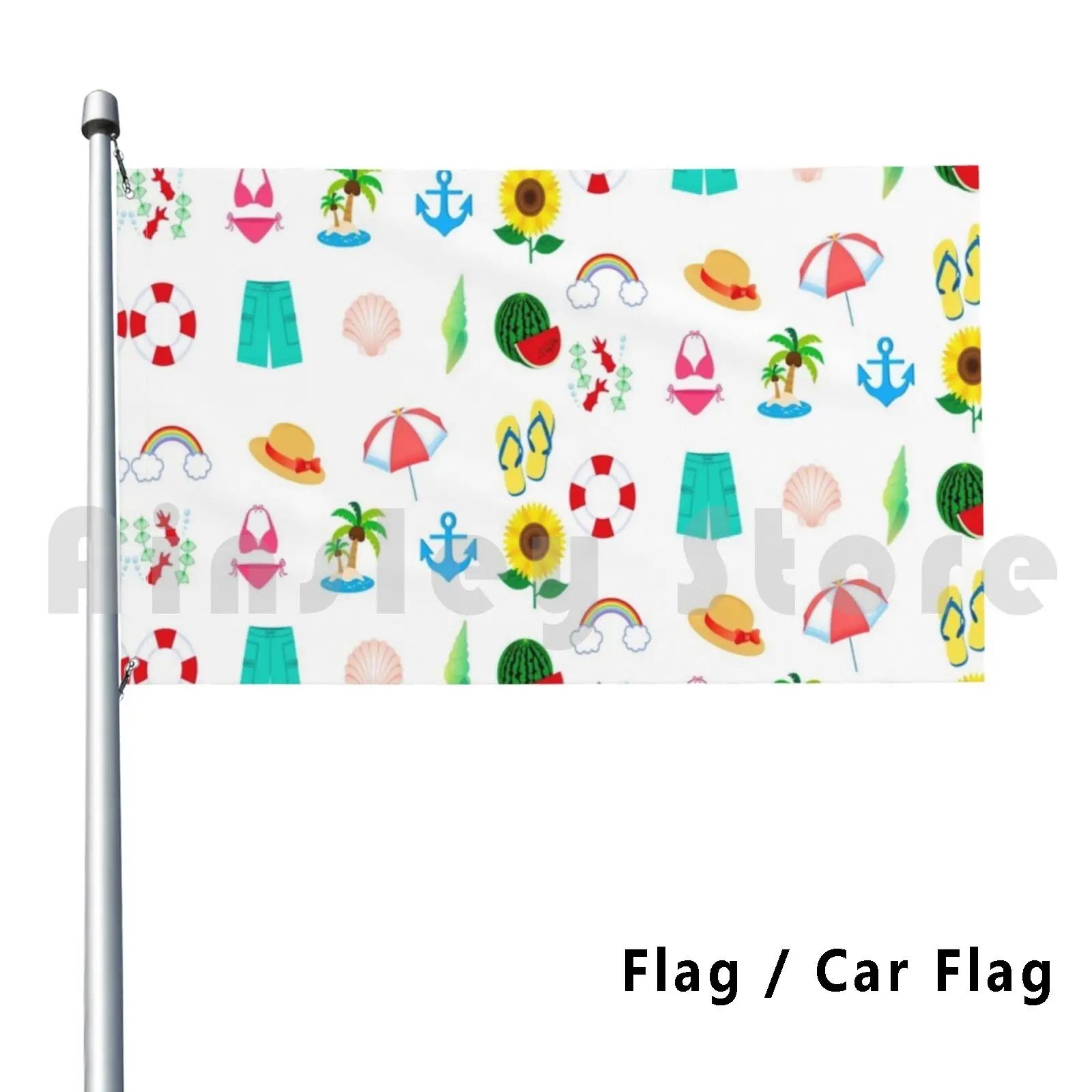 Summer Swimsuit Outdoor Decor Flag Car Flag Summer Swimsuit Sexy Anime Ecchi Manga Cute Girls Japan Kawaii Lingerie Cartoon