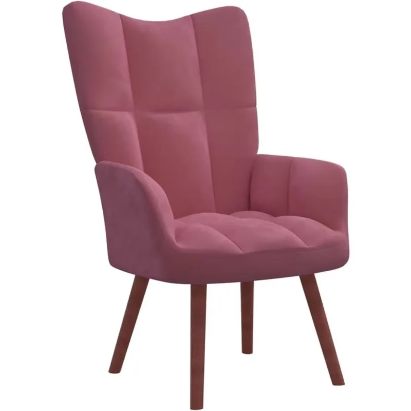 Relaxing Chair Pink Velvet,with its Ergonomic Contours,  Armchairs, Recliners & Sleeper Chairs