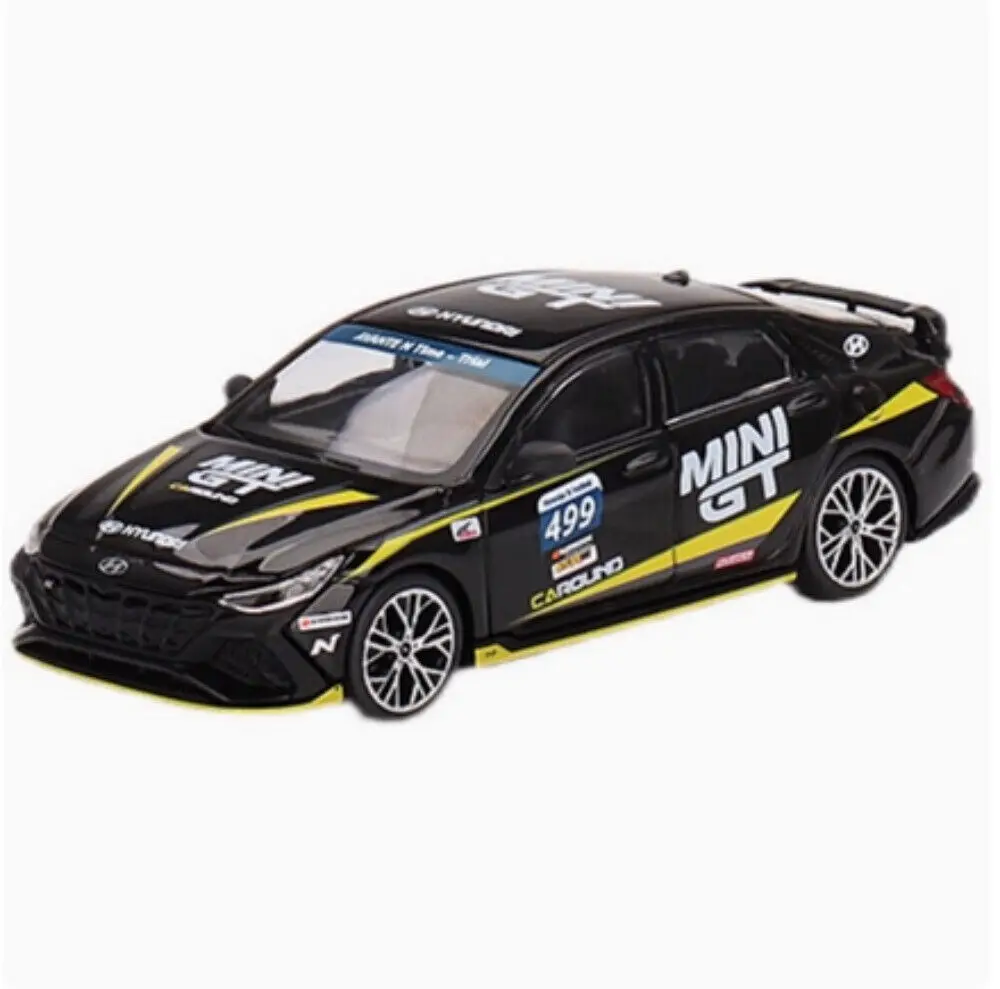 Tsm minigt 1/64 para hyundai elantra n 499 modelo de carro liga diecast simulação brinquedos meninos presentes aniversário hobby exibição coleção