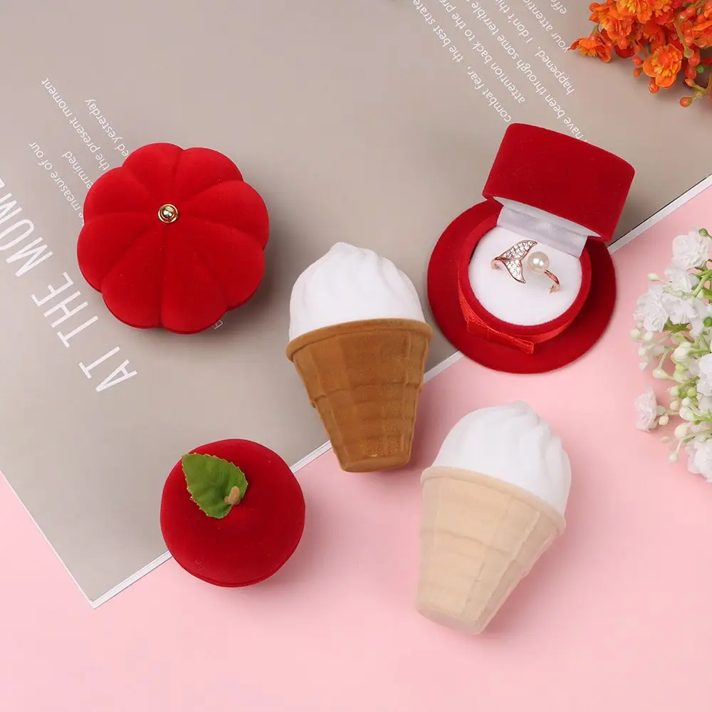 

Gifts Couple Lover Wedding Party Ring Box Earrings Holder Boxes Jewelry Case