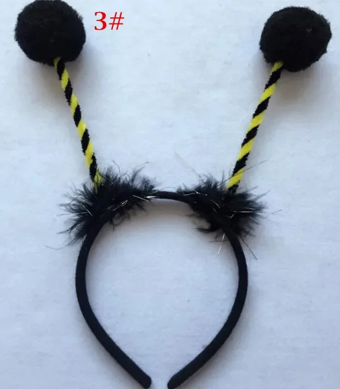 20 stks Kroon Bee Lieveheersbeestje Hoofdband Kids Prestaties Mier Antenne Haarband Hoofddeksels Verjaardagsfeestje Gunst Kerstmis Halloween