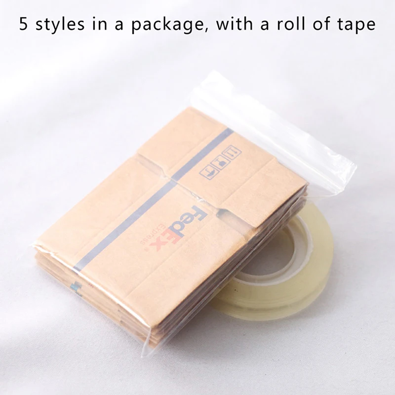 5Pcs/set Dollhouse Miniature Express Box Decor Toy Delivery Box 1:12 Mini Cardboard Box Express Carton