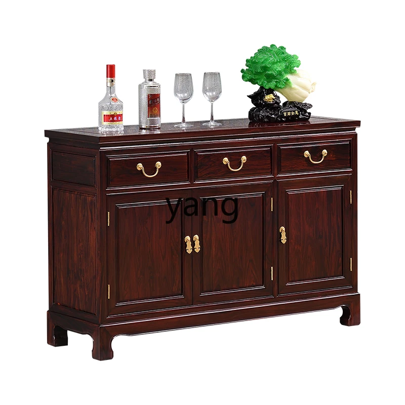 LXL Rosewood Sideboard Cabinet Liquor Cabinet Locker Chinese Solid Wood Entrance Cabinet