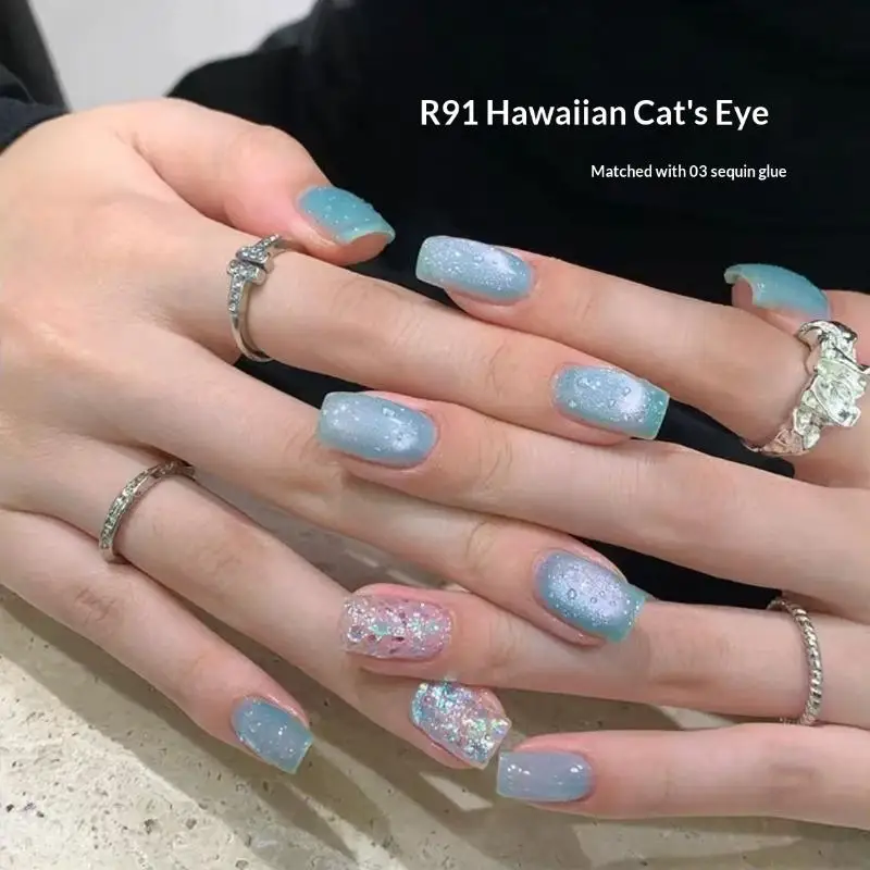 8ml No-Wipe Water Drop Nail Gel 3D Sculpting Nail Art Gel For Manicure High Transparent Plating Seal Coat Nail Polish