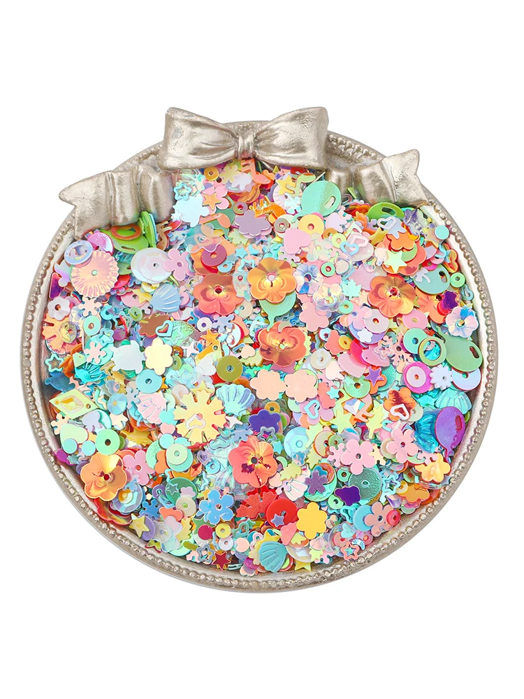 20g/Pack Novelty Mixed Plastic Bead Pieces, Jelly Rhinestones, DIY Sequins Supplies