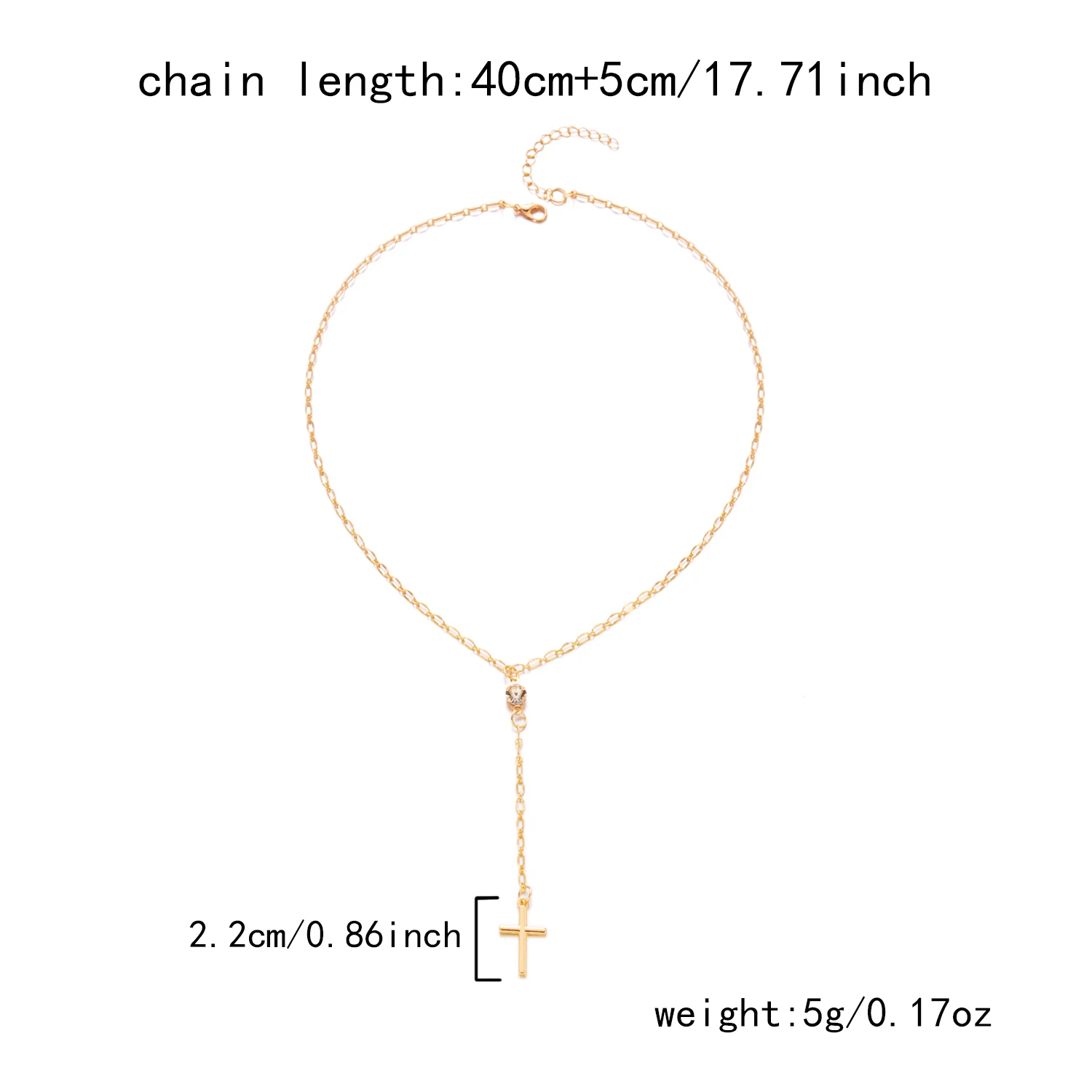Vintage Silberfarbene Totenkopf-Kreuz Y-Halskette für Frauen Gotischer Grunge Langer Kettenanhänger Y2K Ästhetik Accessoires Schmuck Geschenk – Detail 9