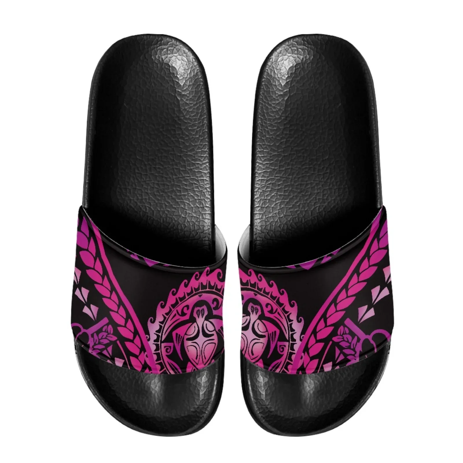 Polynesian Tribal Fijian Totem Tattoo Fiji Prints Men's Eva Slides Women Bathroom Slippers Summer Thick Platform Sandals Home