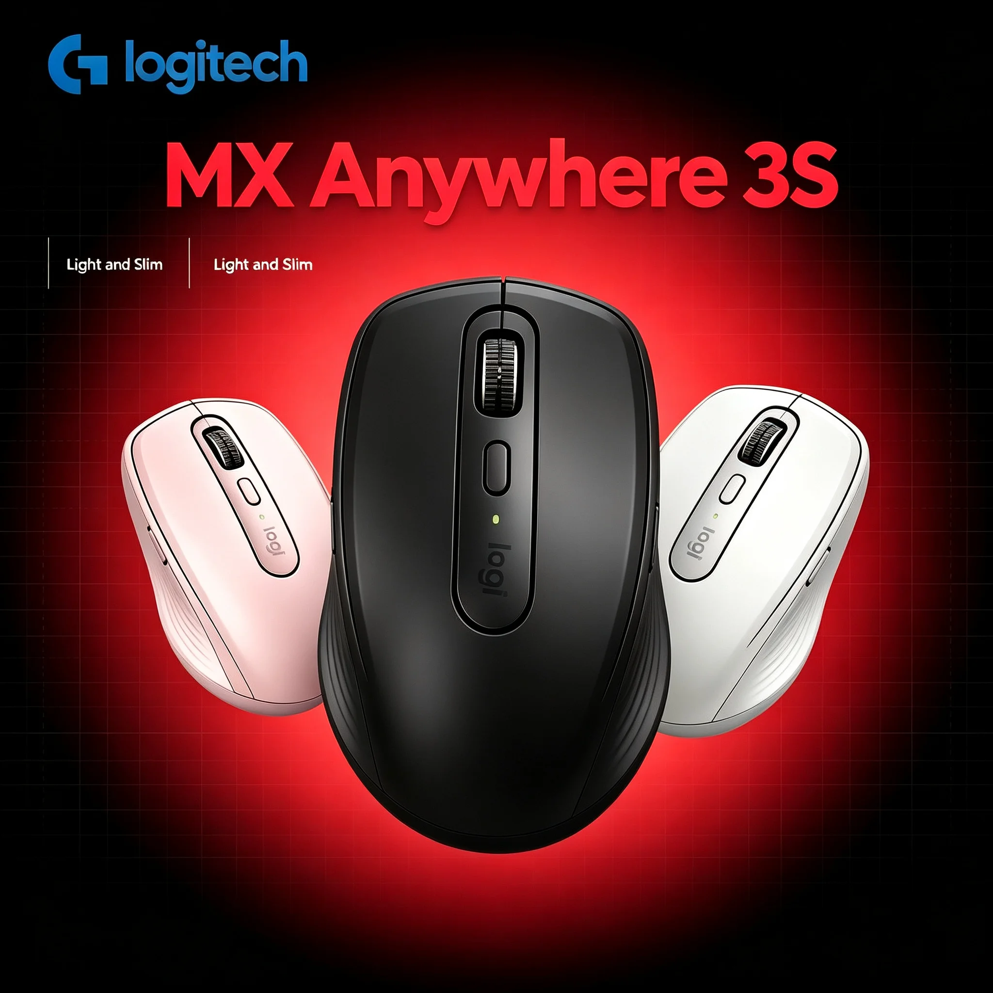 Logitech MX Anywhere 3S Bluetooth Multi-device Wireless Mouse Cross Computer Operation Laptop mice
