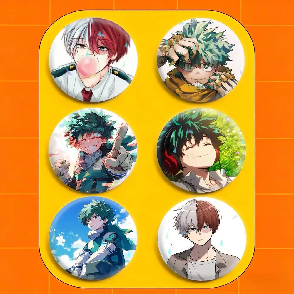 

Deku Todoroki Shoto Badges Niche Design Brooch for Backpack Lapel Pins Creative Accessories