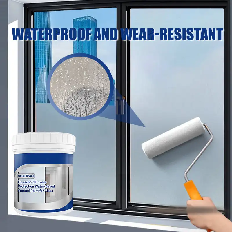 

Peinture Givrée à Base d'Eau pour Verre – Protection de la Vie Privée à Domicile