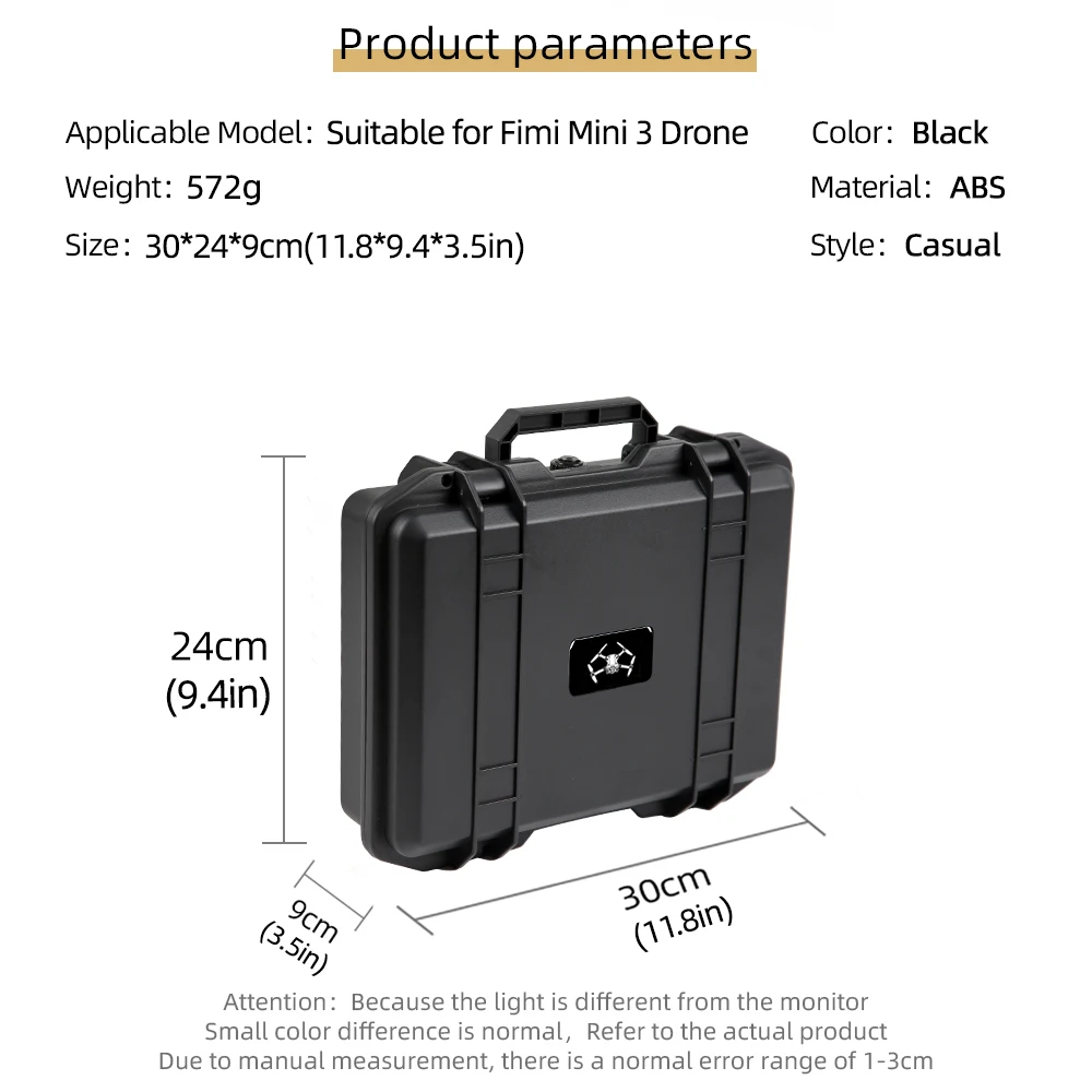 Portable Carrying Case Explosion-proof Suitcase Protective Cover Handbag for Fimi Mini 3 Drone Bag Remote Battery Accessories