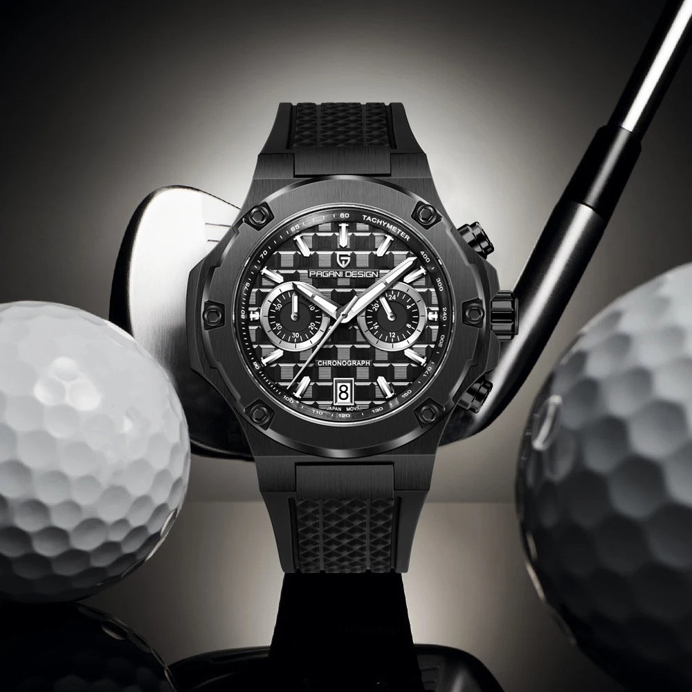 2026 Neue PAGANI DESIGN Herren-Quarzuhren Top-Luxus Sportchronograph Wasserdichte Leuchtende AR-Saphir-Uhr für Männer