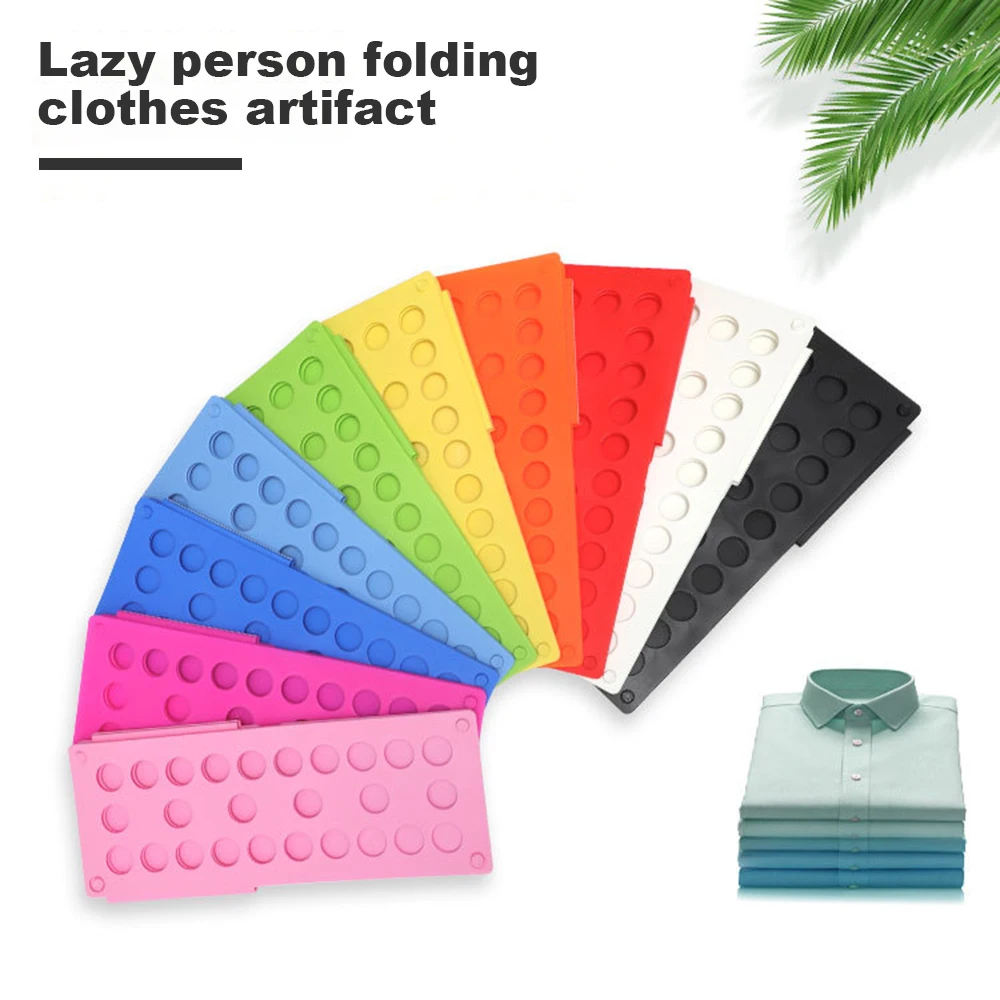 Clothes Folder Board Portable Home Folding Storage Shirts Quick Organizer Coat Holder Clothing Folder Closet Storage Supplies