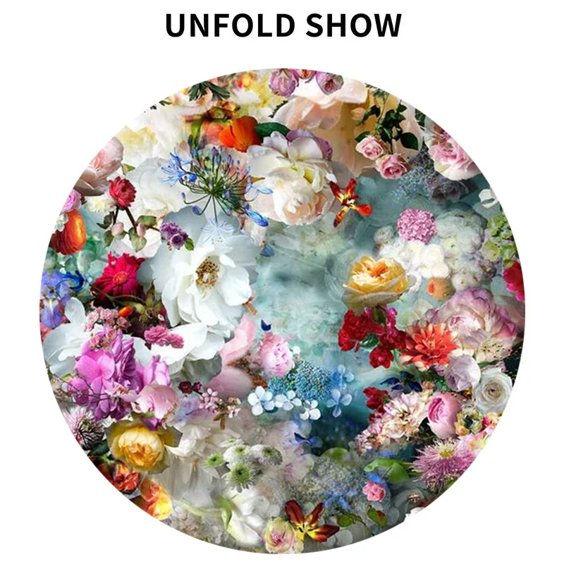 زهور ريترو أنيقة بألوانها الزاهية ومفارش المائدة الفنية المرفقة من Ho Me Lili لديكور الطاولة