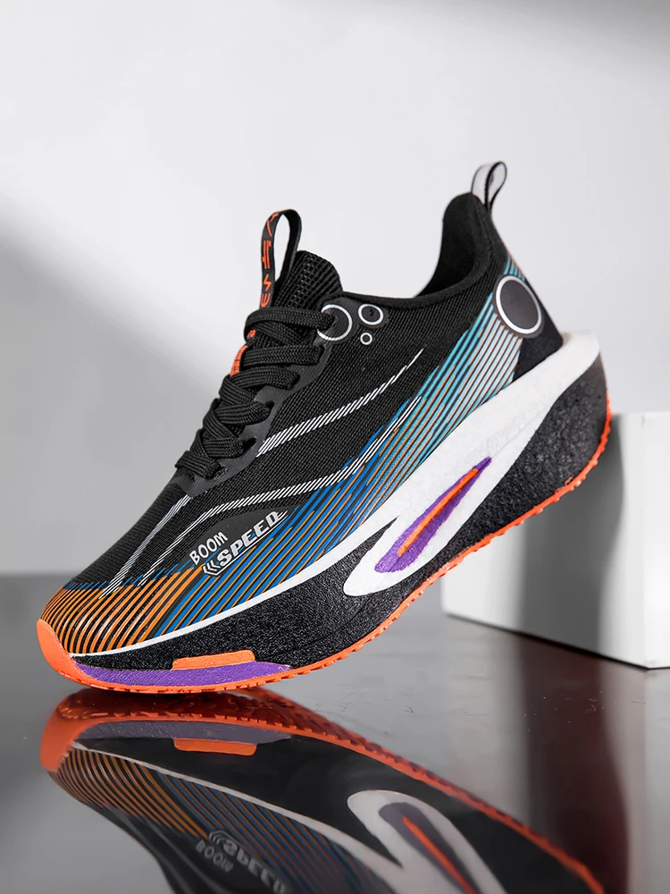Herren-Laufschuhe mit Carbonplatte Professionelle Laufschuhe Atmungsaktiv Rutschfest Dämpfend Damen-Freizeitlaufschuhe Sportschuhe – Detail 2