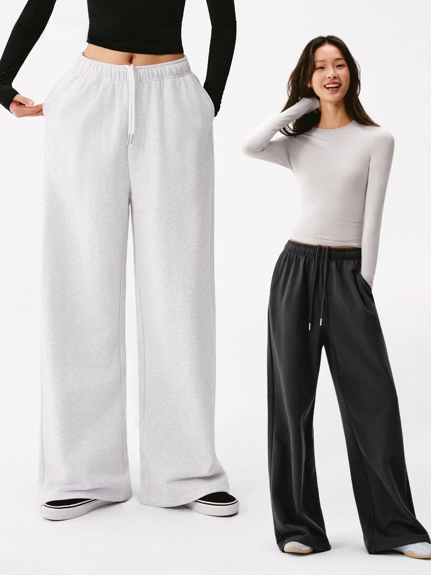 

Американские спортивные брюки Asomesome с широкими штанинами, свободного кроя, прямые, женские, весенние, новые, повседневные, длинные штаны