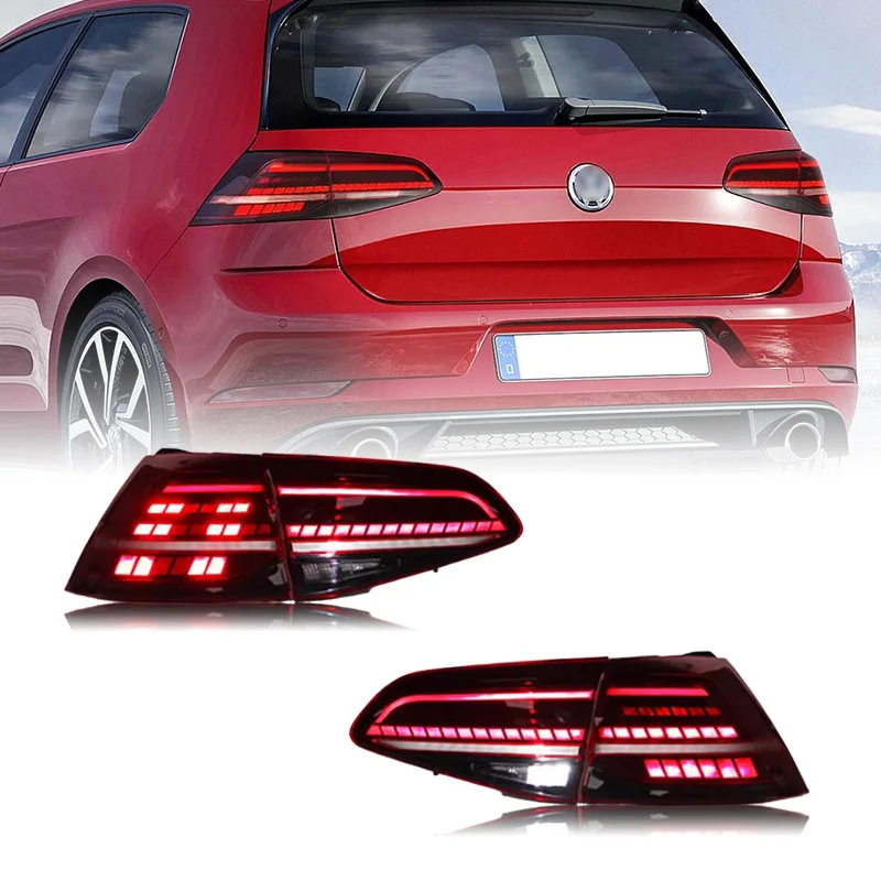 

LED Tail Lights for Golf 7 2013-2018 - Smoked Lens, Sequential Signals, Plug & Play