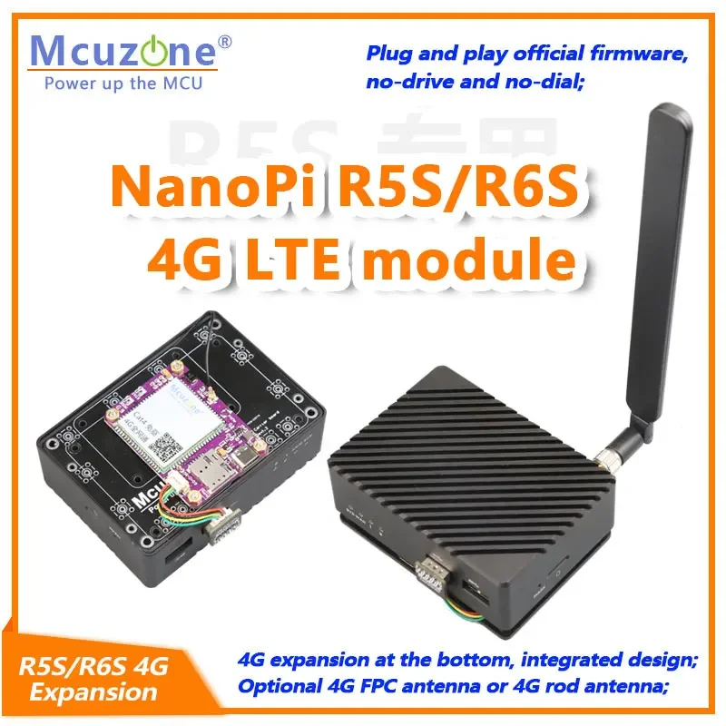

MiiBestODNanoPi R5S/R6S 4G Expansion Board 4G LTE CAT4 Driver Free OpenWRT Ubuntu Debian