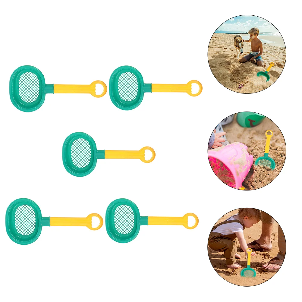 5Pcs Sand Shovel Plastic Summer Beach Playing Set Kids Outdoor Sand Dredging Tool Bright Colors Beach Toy Kids Shovel Toy