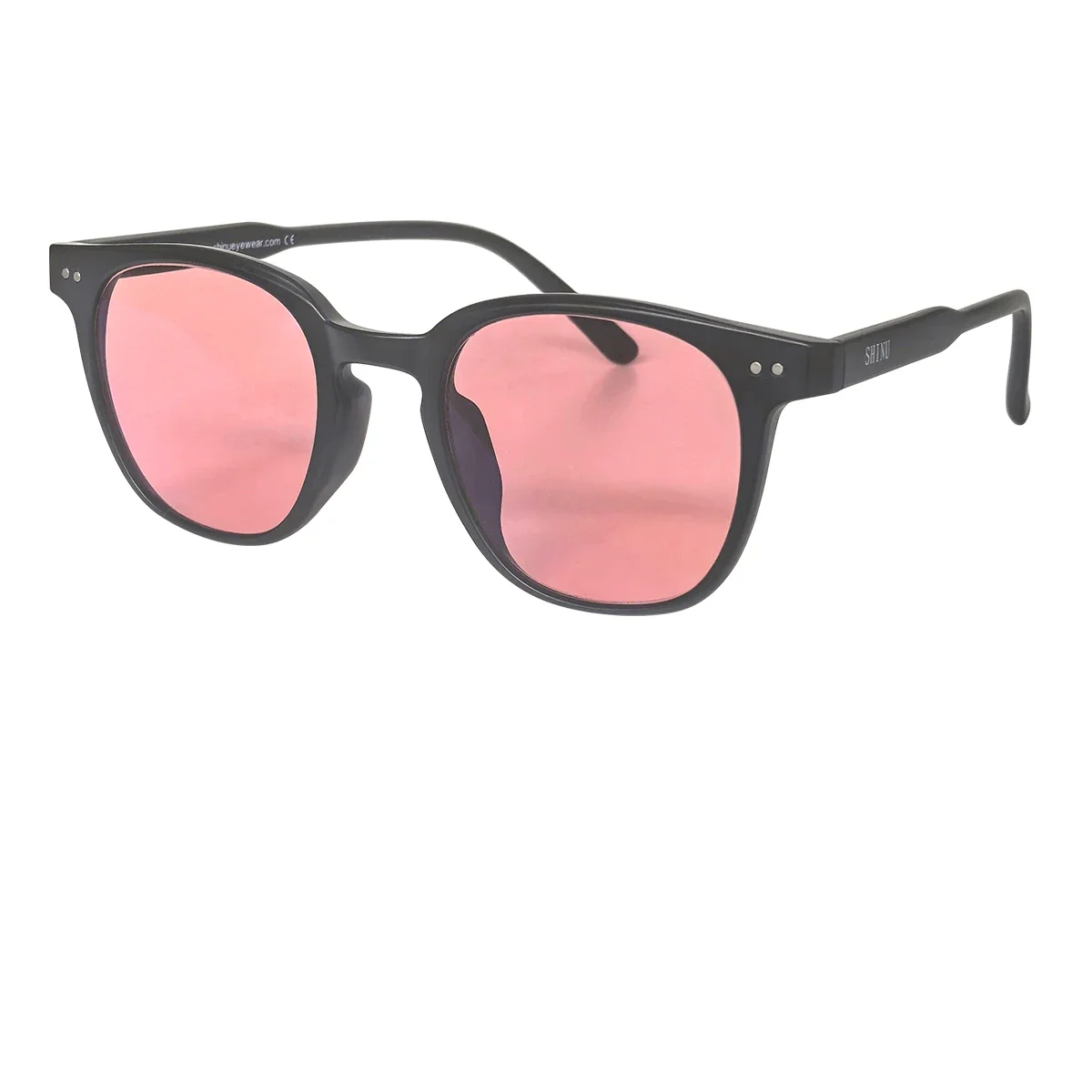 SHINU FL-41 Brille FL41 Getönte Gläser, Rose FL41 Gläser 480-520nm Filter Speziell für Migräne-Linderung Lichtempfindlichkeits-Brillen – Detail 9