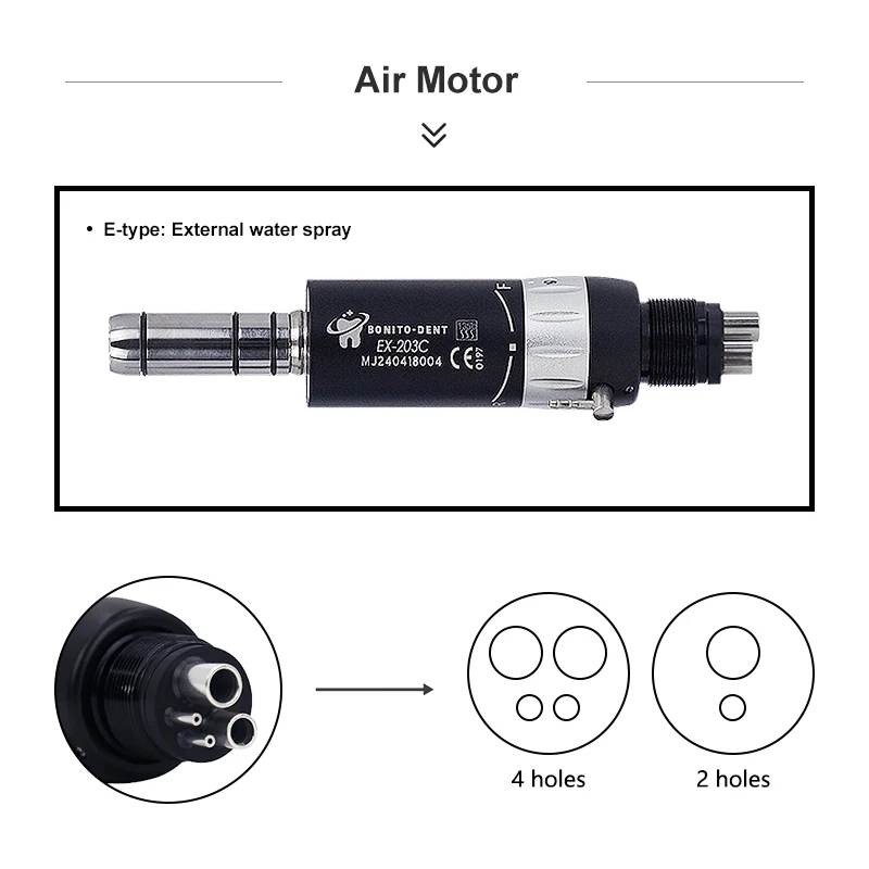 Whole Set Dental Low Speed Straight Contra Angle Handpiece For Lab E-type Motors Air Turbine Motor Dentist Tools