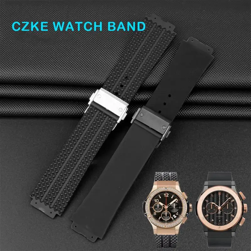 NFR For HUBLOT BIG BANG Silicone Watch Band 26mm*19mm 25mm*17mm Waterproof Watch Strap Watch Rubber Watch Bracelet