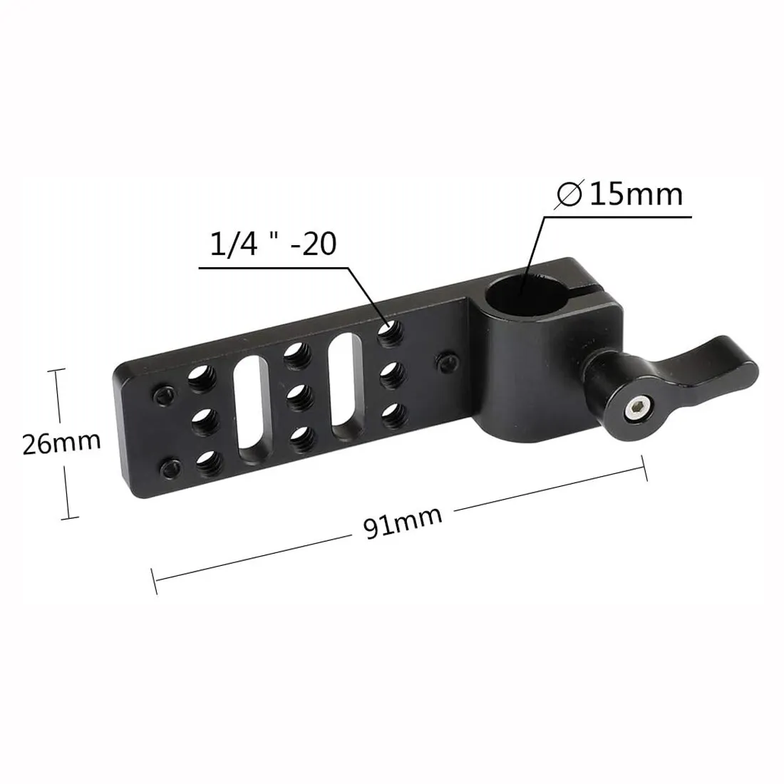 Imagem -05 - Topcine Cheeseplate com 15 mm Haste Braçadeira para Tomada de Energia Monitor Led Luz Montagem Adaptador Dslr Placa Liberação Rápida W082