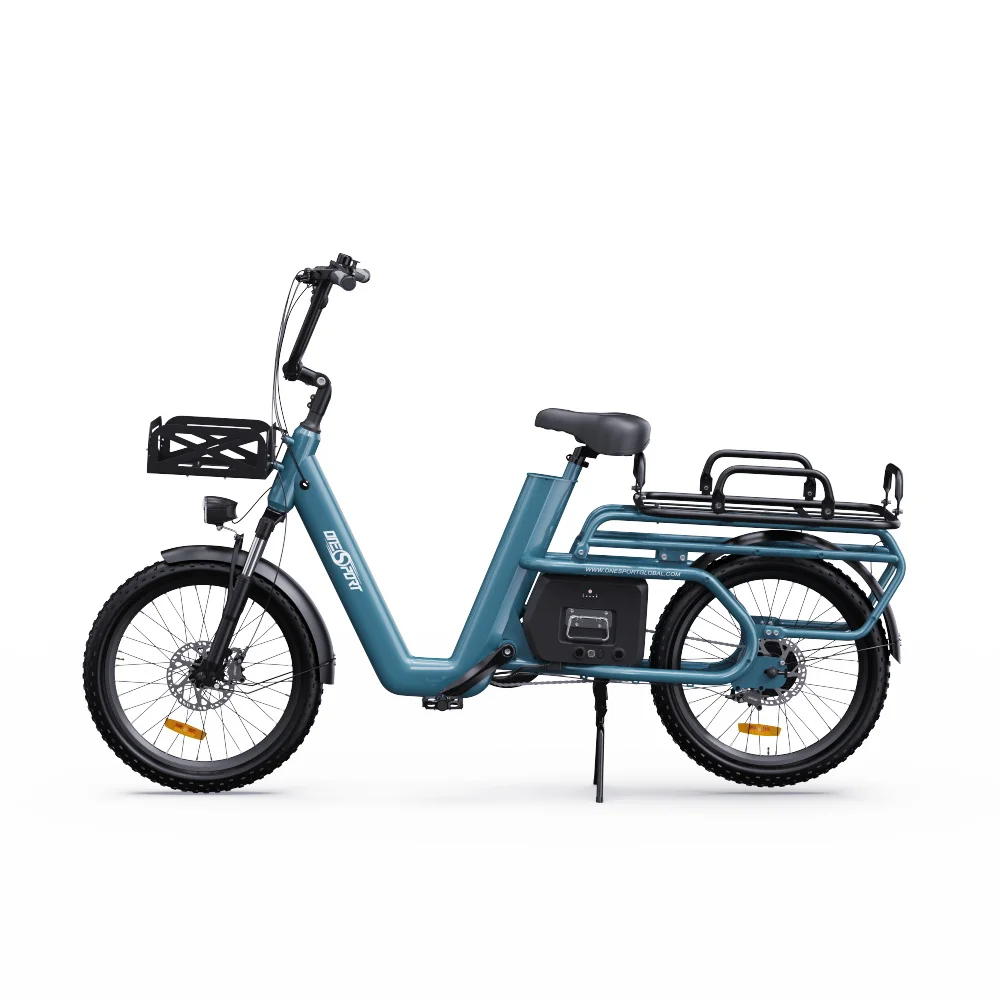 Onesport OT01 Electirc Cargo Bike 48V27Ah Lithiumbatterij 650W Ebike LCD-scherm 20 * 2,6 inch elektrische bakfiets