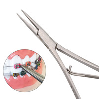 1pc Dental Needle Holder Tweezers Straight Orthodontic Instrument Dentistry Product Mathieu Needle Holder