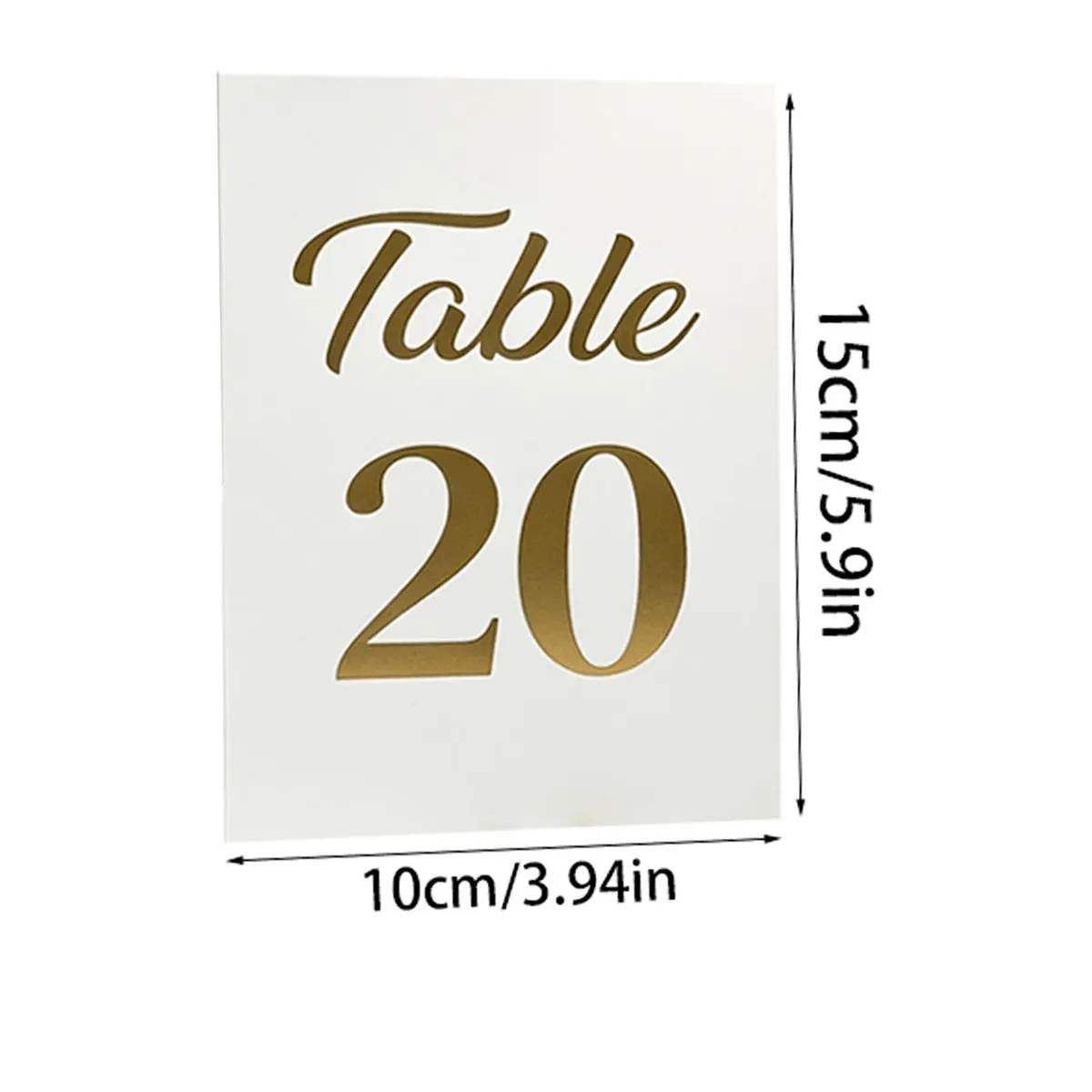 1 conjunto de cartões de númer - Table Number Gold avaliação e preço