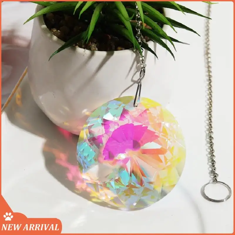 

Emption!12 Pcs Crystal Gardening Wind Chime Ornaments Rainbow Catcher Prism Sun Pendant For Party Decor