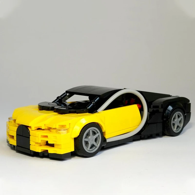 

374PCS Speed Champion MOC Bugatti Chiron Supercar DIY Modular Building Blocks Sports Car Model Collectible Gift Set