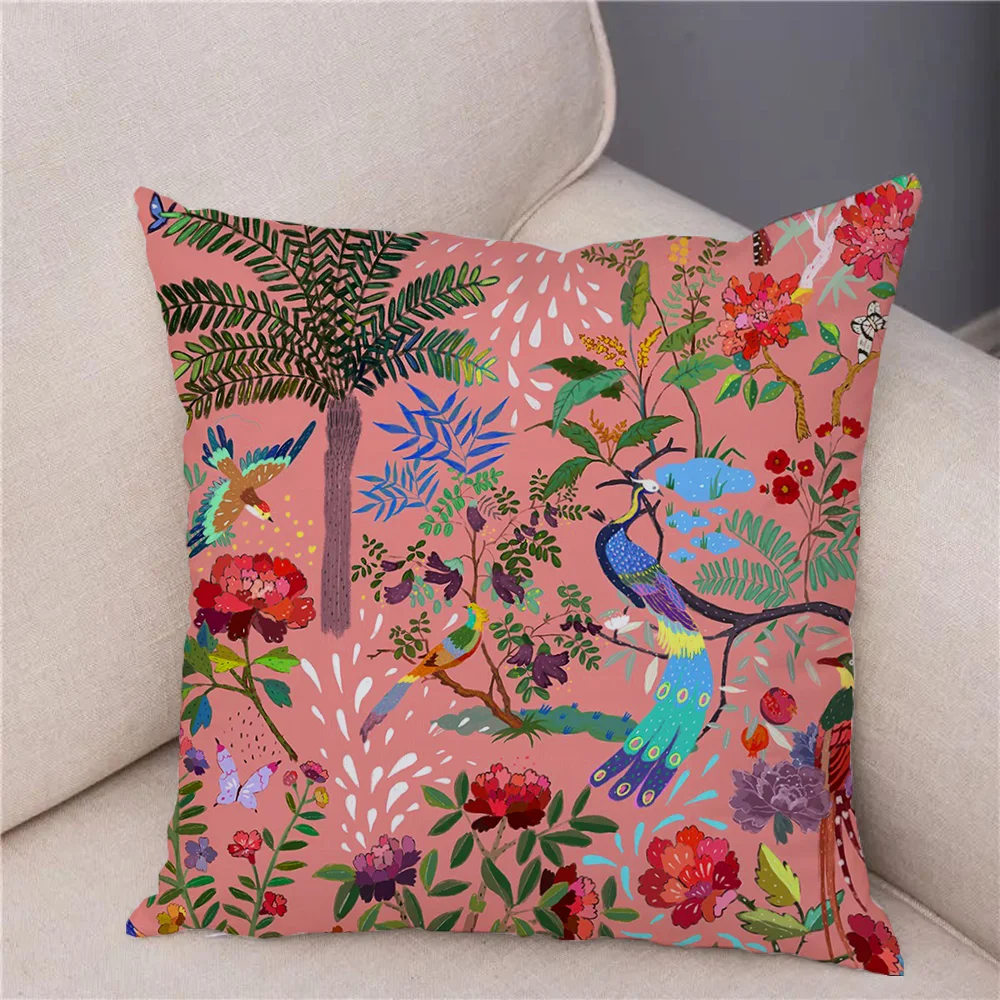 Car Sofa Cushions Covers Frida Kahlo's Printing Decorative Pillow Covers for Sofa Cover Pillowcase Decor 40x40 Couch Pillows