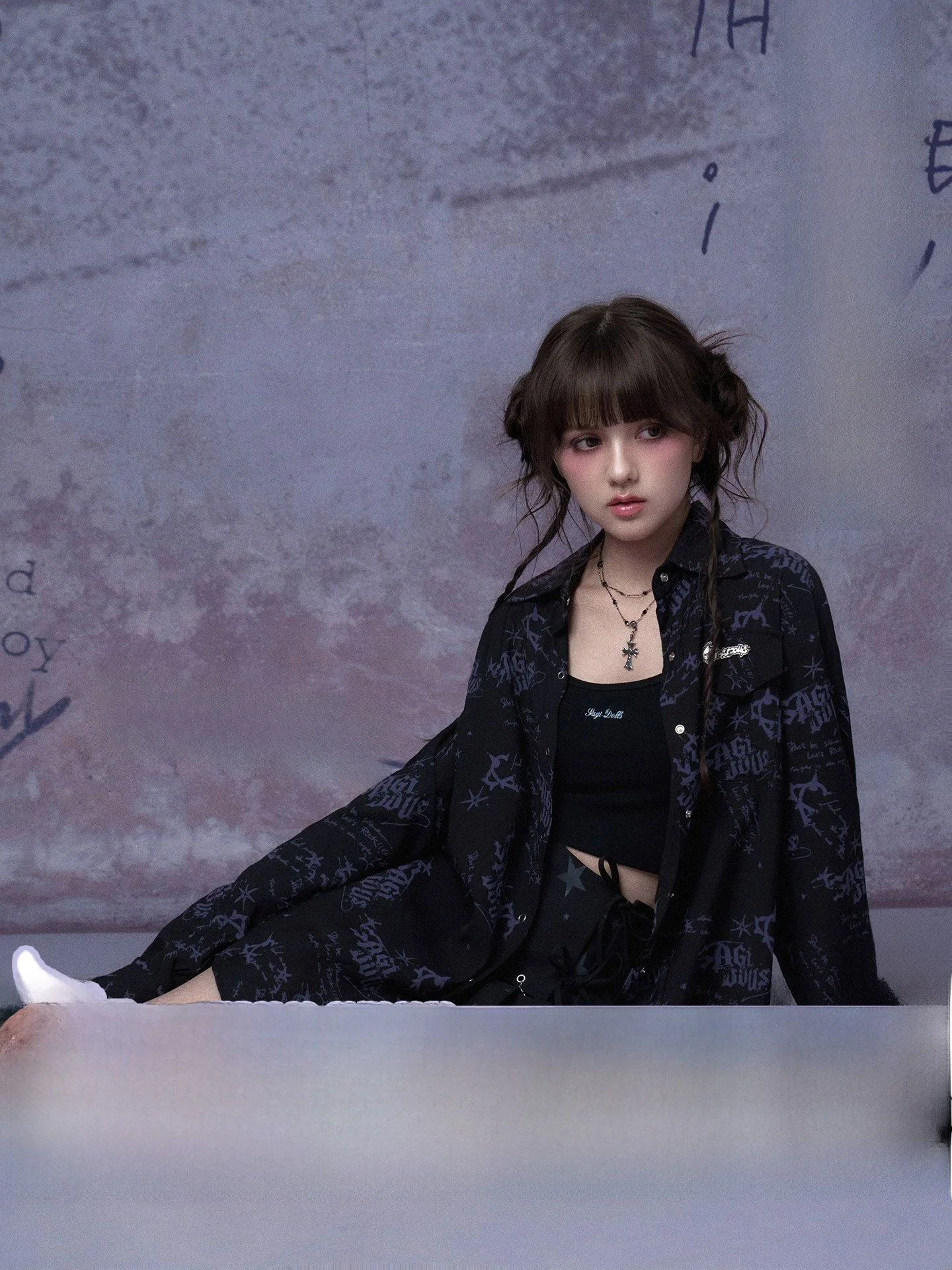 

SagiDolls Street Sle Printed irt for Women Sun Protection Music Festival Faionable Casual Loose Fit Long Sve irt