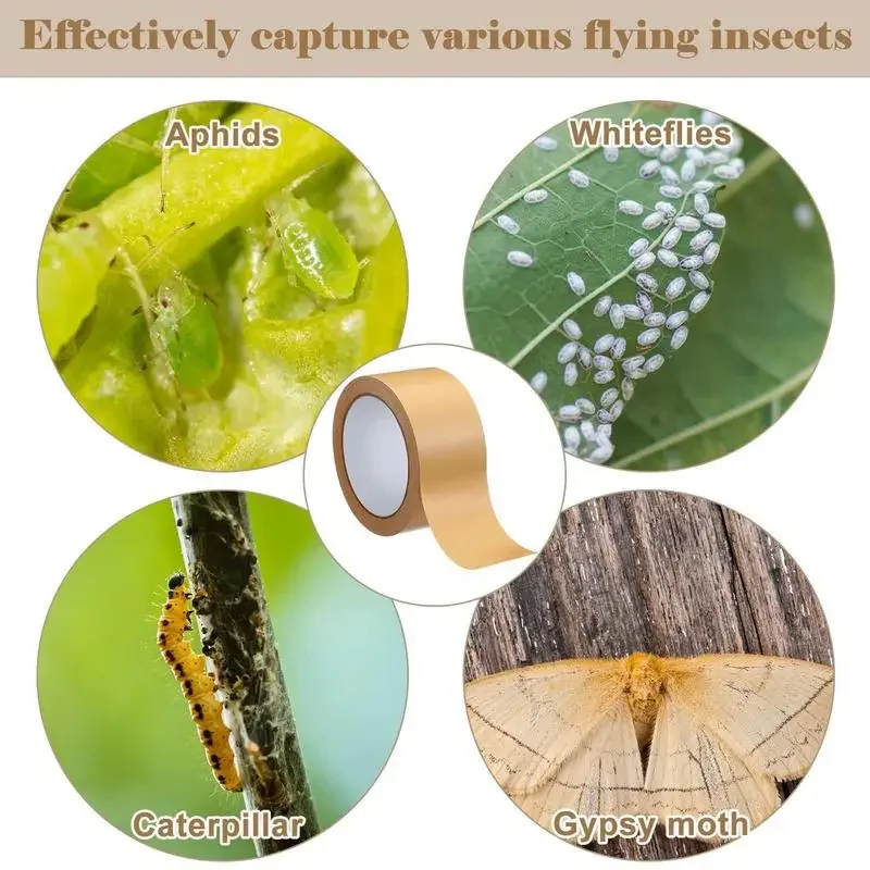Tree Barrier Tape Highly effective insect repellent Sticky Barrier Plant Protector for Outdoor Garden Orchard Planting supplies