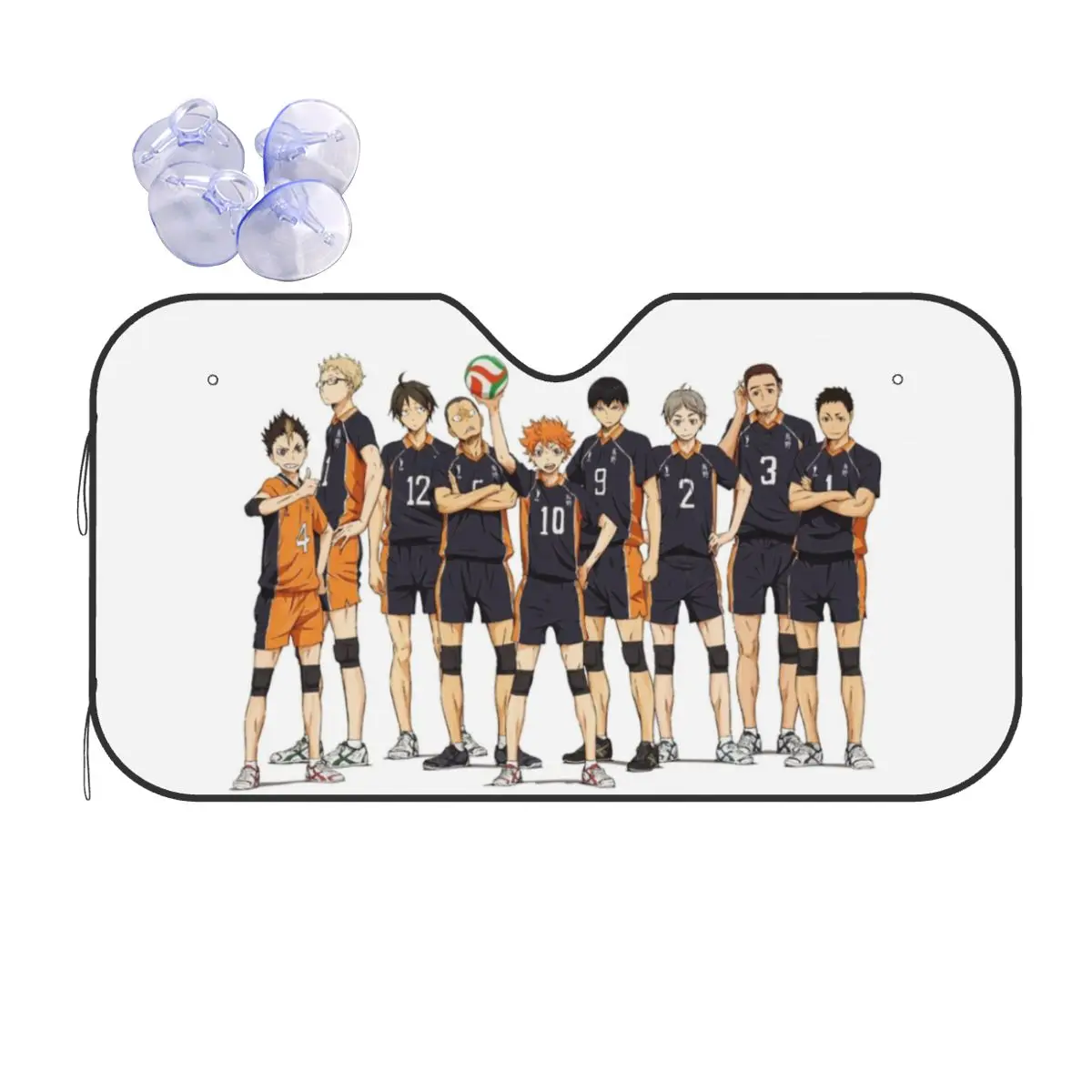 

Haikyuu!!- Karasuno Sunshade Windscreen Car Front Windshield Window Sun Visor Accessories Covers