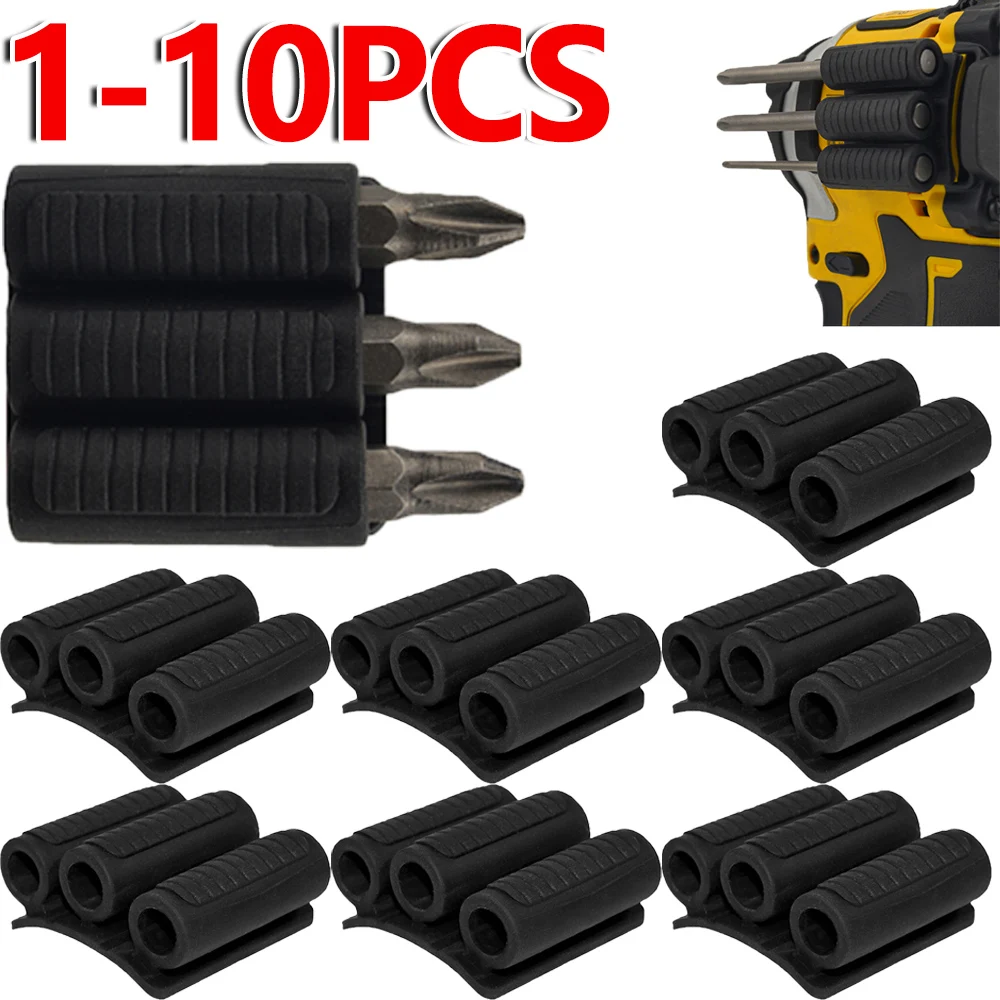 1-10pc Bit Gripper Quick Change Tool Holster High Strength Adhesive Bits Holders Mount Attachment Power Driver for Impact Drills