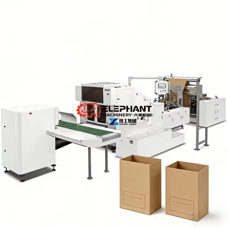 Factory Direct Automatic Paper Bag Making Machine Industrial High Output Paper Bag Production Line Equipment Machine