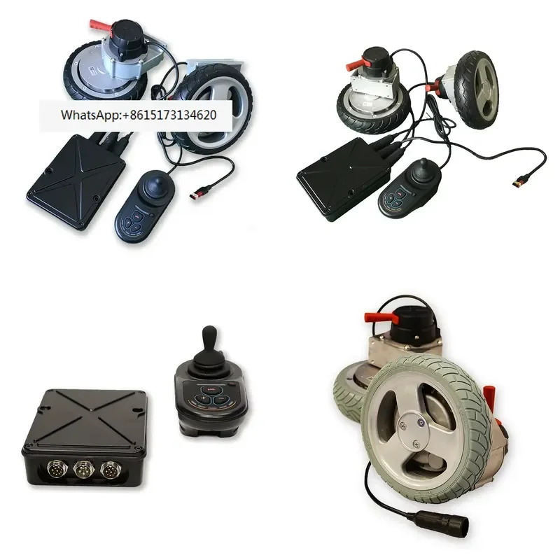 24V Electric Conversion Kit 250W 500W Motor Joystick Controller for Folding Power Wheelchair