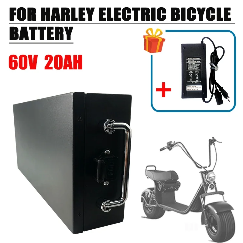 

60v 20Ah High Capacity Electric Waterproof Lithium Battery pack 18650 for CityCoco Electric Motorcycle Batteries with Charger