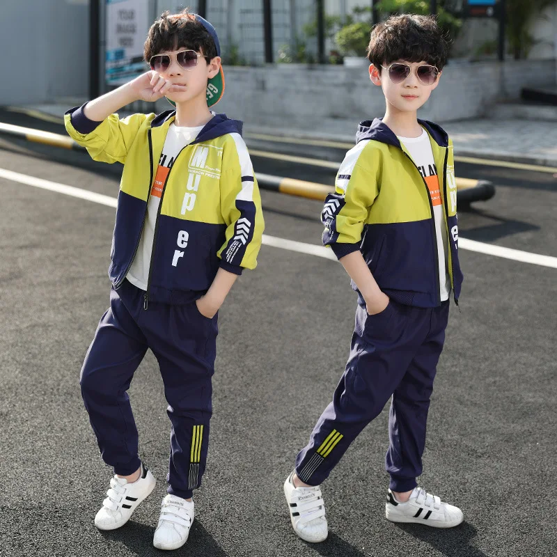 

Clothes For Boys Loose Casual Hoodies & Pants Boy Clothes Set Letter Print Boys Clothes Fall Fashion Kids Suit For Boy Steetwear