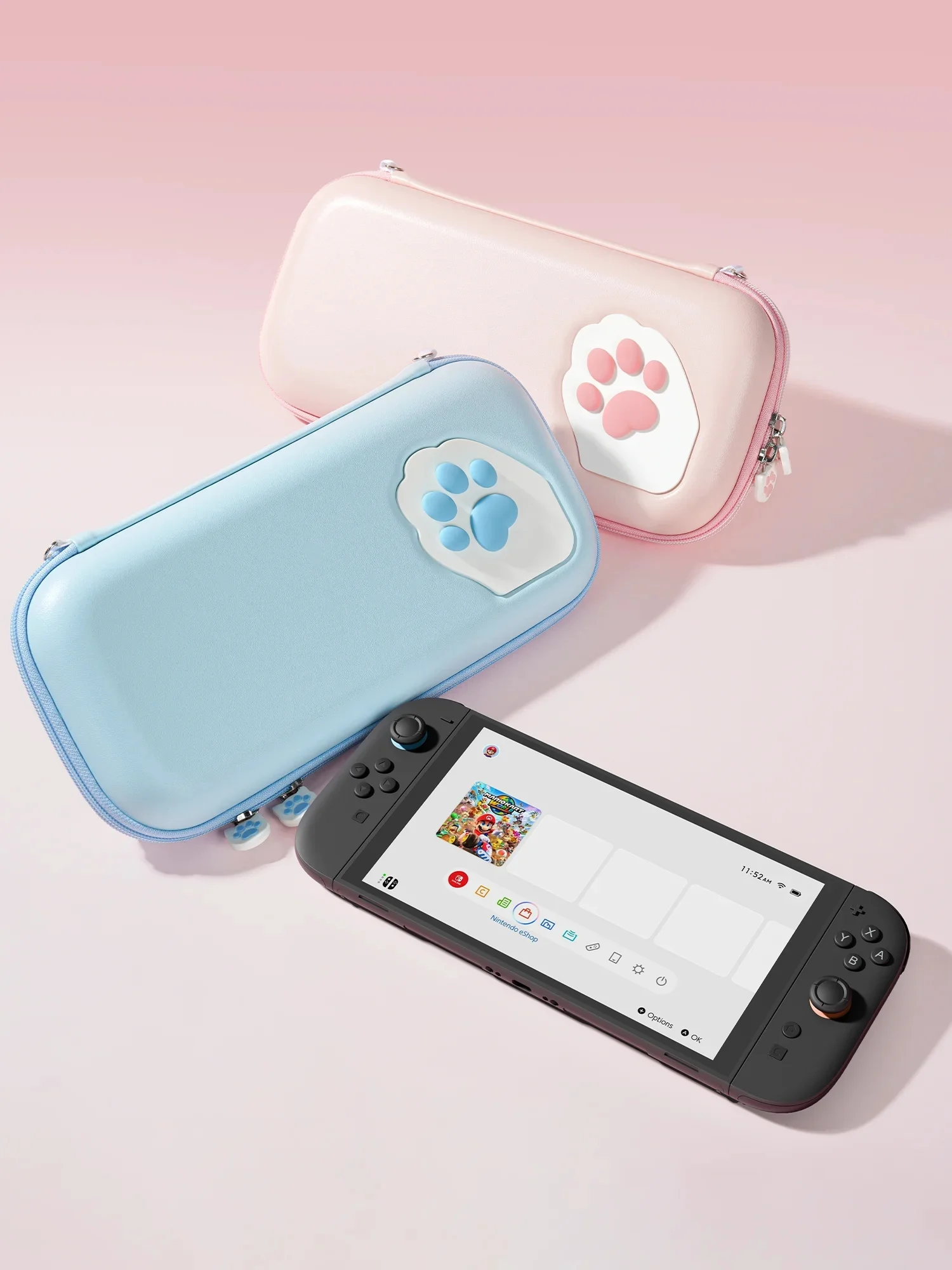 

For Switch 2 Host Protective Cover Hard Case Anti Drop Portable NS2 Cute Cat Claw Storage Bag Game Console Accessories